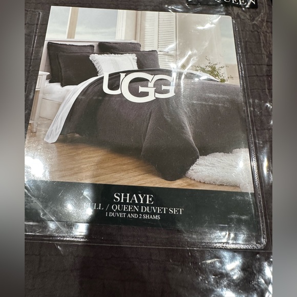 UGG Bedding Ugg Shaye Queenfull Duvet Cover Set 3 Piece Brand New